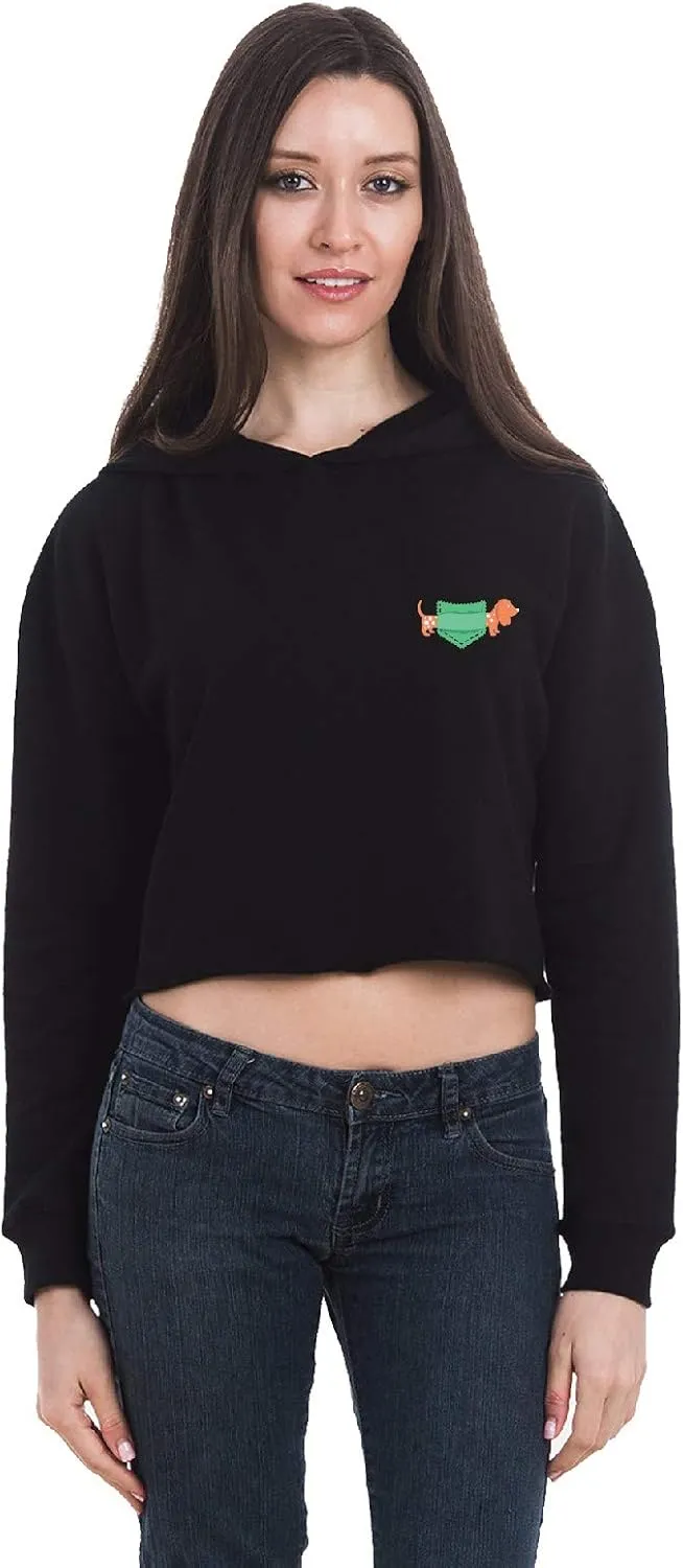 Awkward Styles Crop Hoodie for Womens Crop Top Hoodie Dog Cropped Sweatshirt Tops Womens Dog Hoodie Sweatshirt Fleece Hoodie