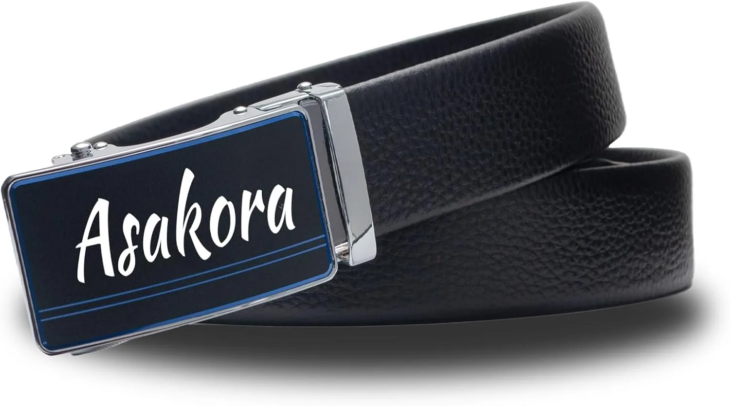 Custom Men's Belt,Personalized Engraved Name 1 3/8" Leather Ratchet Dress Belt,Customizable Fit,Elegant Gift Box