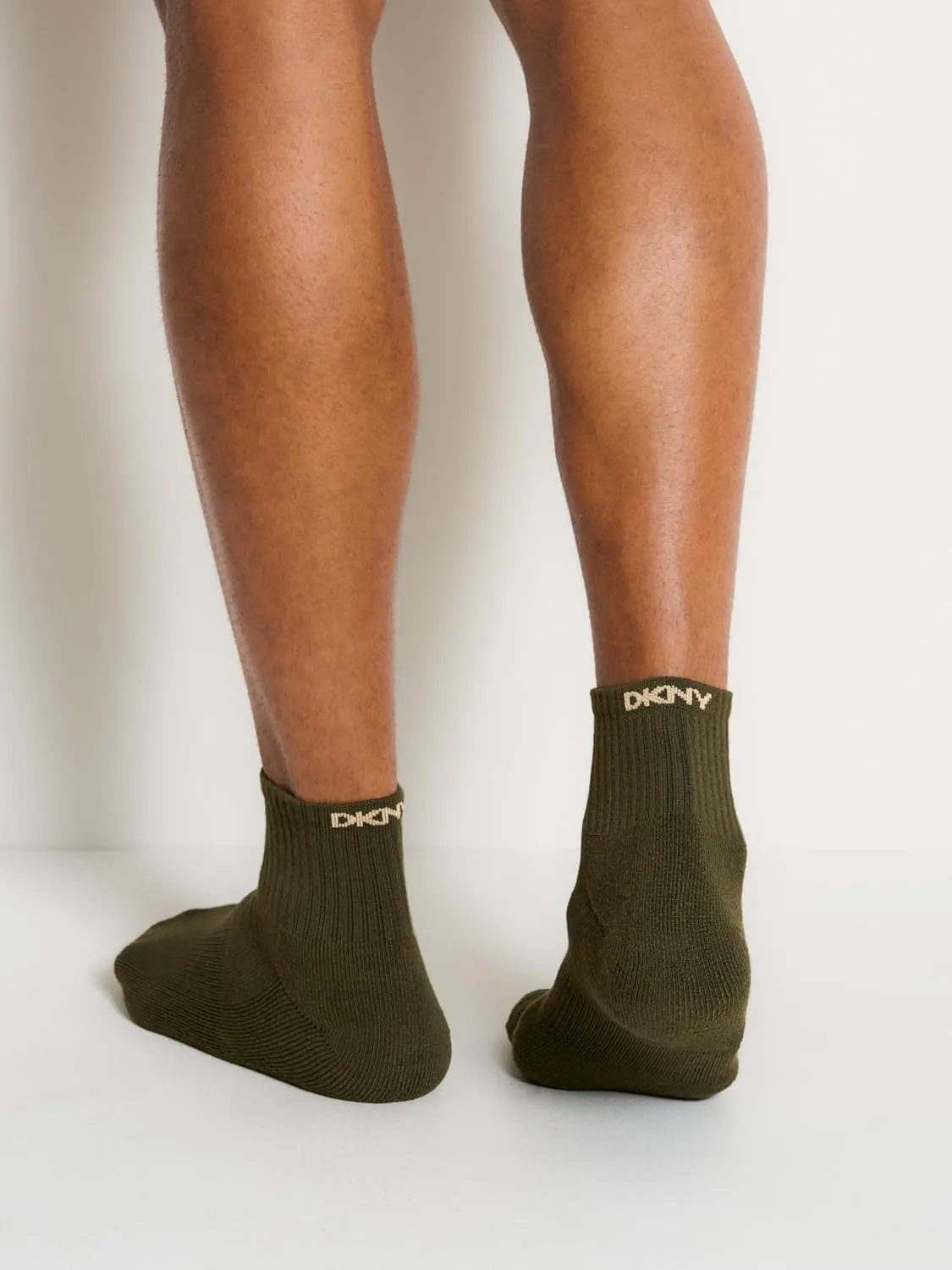 DKNY Men's 6 Pack Sport Cushion High Quarter Crew Socks