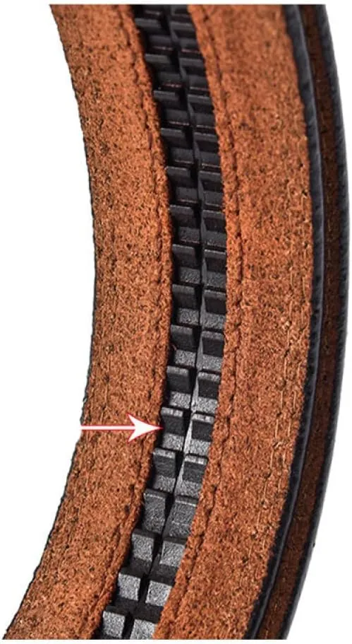 leather No Buckle 3.5cm Wide Real Genuine Leather Belt Without Automatic Buckle Strap Belts Men