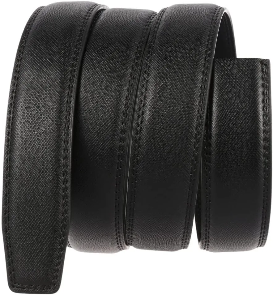 Luxury Belts for Men Male Strap Genuine Leather Waistband No Buckle 3.1cm