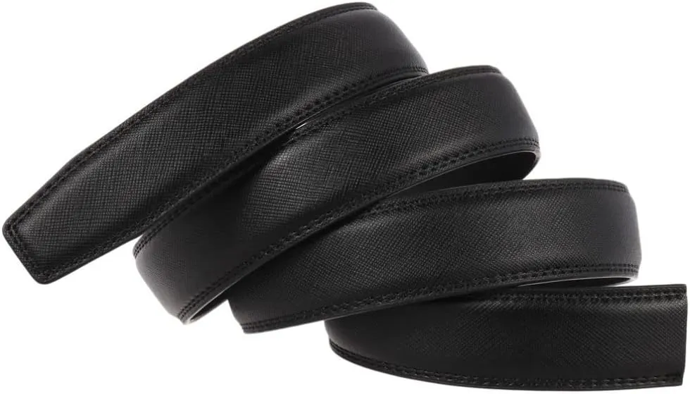 Luxury Belts for Men Male Strap Genuine Leather Waistband No Buckle 3.1cm