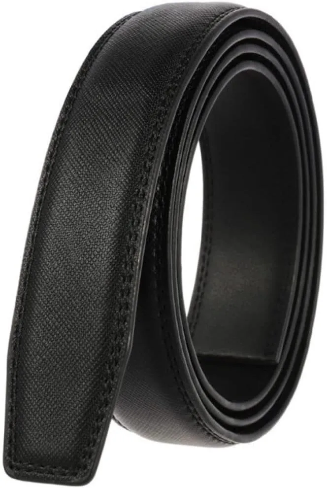 Luxury Belts for Men Male Strap Genuine Leather Waistband No Buckle 3.1cm
