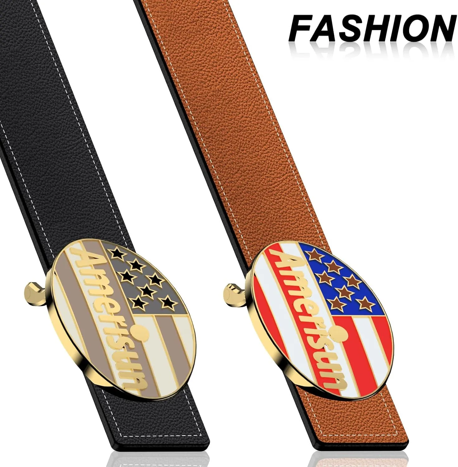 Men's genuine leather belt, made of 100% cowhide, can be paired with business or casual jeans