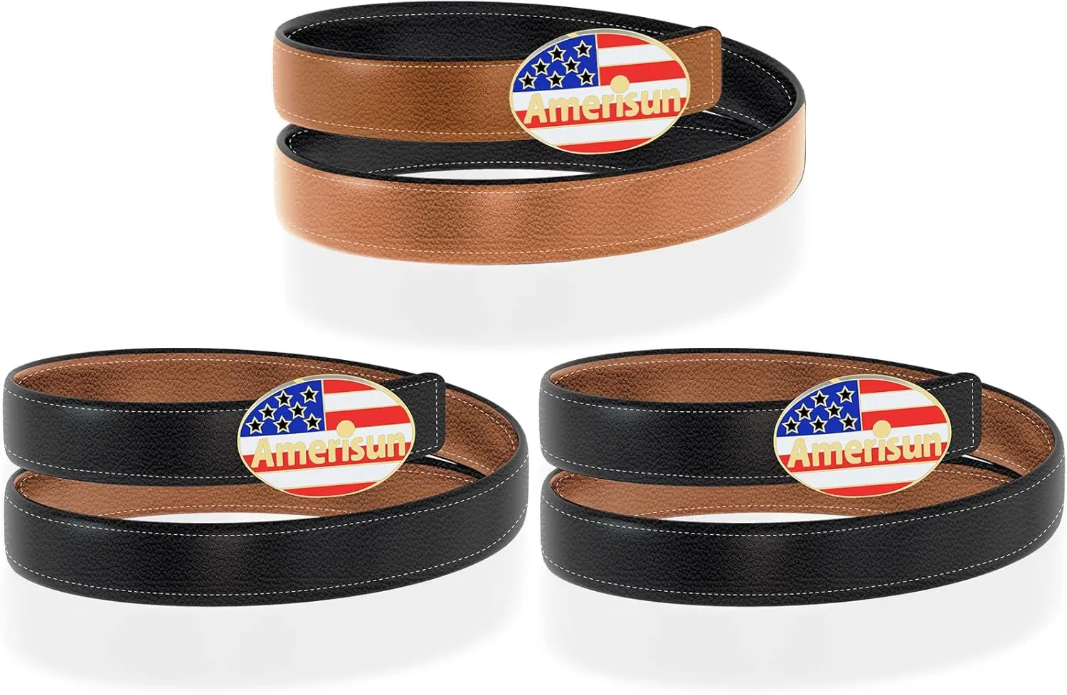 Men's genuine leather belt, made of 100% cowhide, can be paired with business or casual jeans