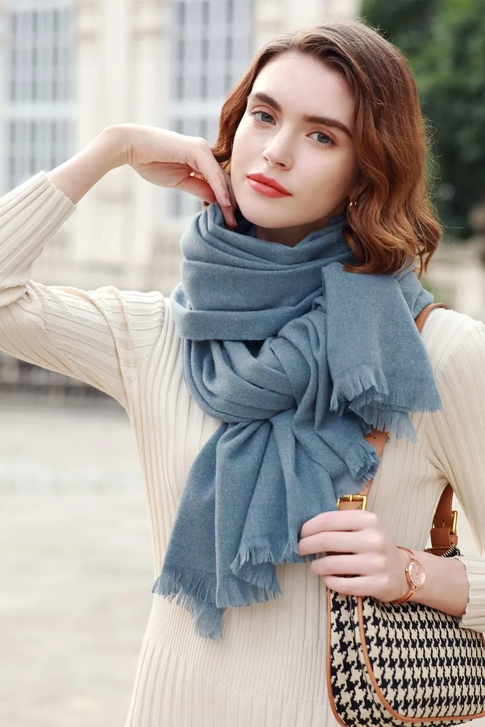 RIIQIICHY Scarfs for Women Pashmina Shawl Wraps for Evening Dresses Women Scarf for Wedding Large Winter Scarves