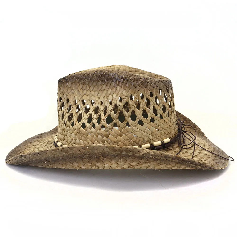 Straw Cowboy Hats Spring/Summer Travel Sun Protection Sun Hat Woven Straw Hat