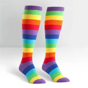 Stretch It Juicy Fruit Striped Knee High Socks (Unisex)