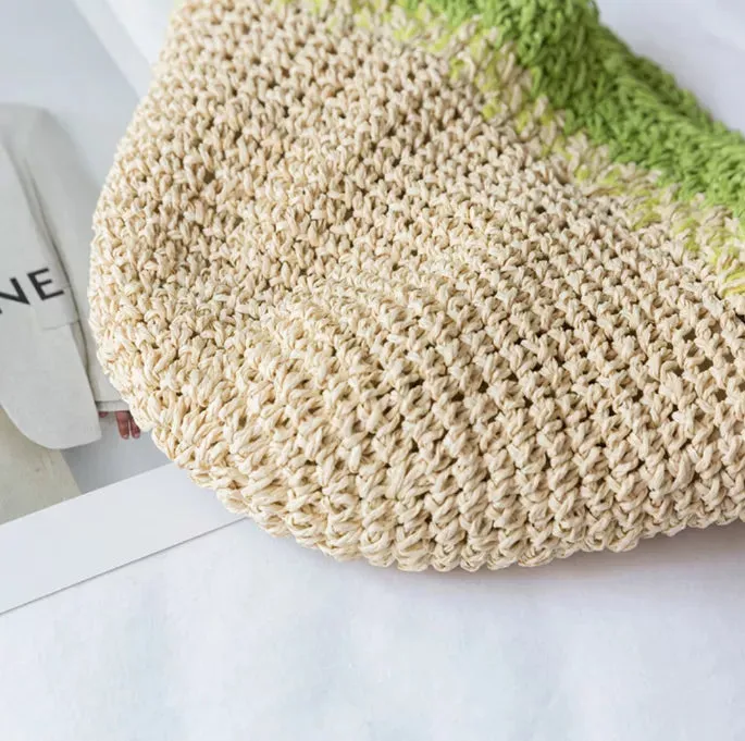 Summer Vibes Straw Crochet in Dual-tone