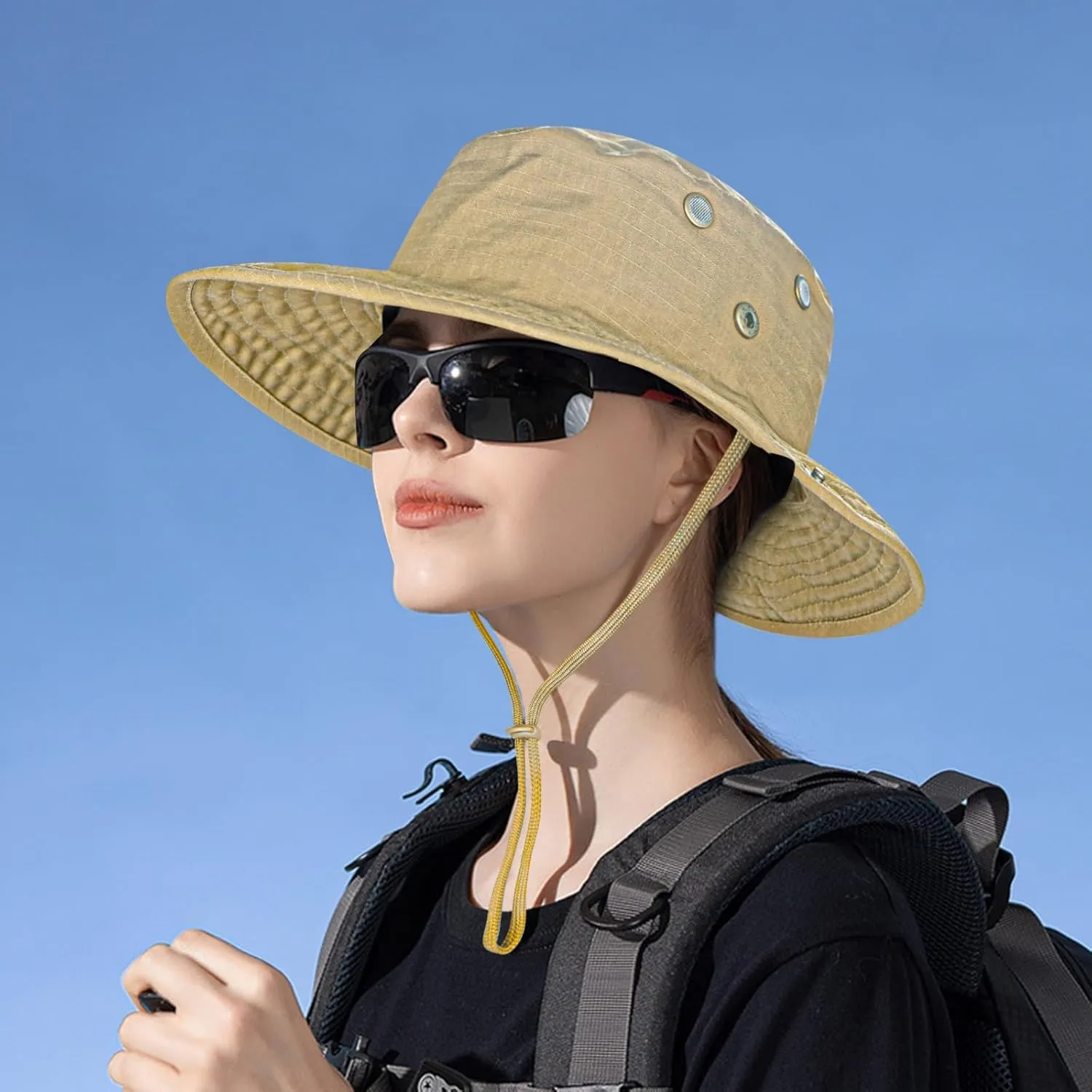 Sun Hats for Men Women Boonie Hat Foldable Fishing Hat UPF 50  Bucket Hat for Fishing Hiking Garden Safari Beach