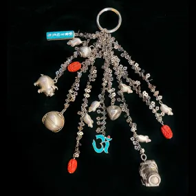 Vibrant Silver Keychain
