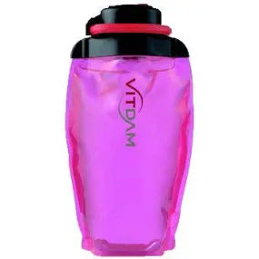 Vitdam Foldable Reusable Water Bottles BPA Free, FDA Approved (Pink)
