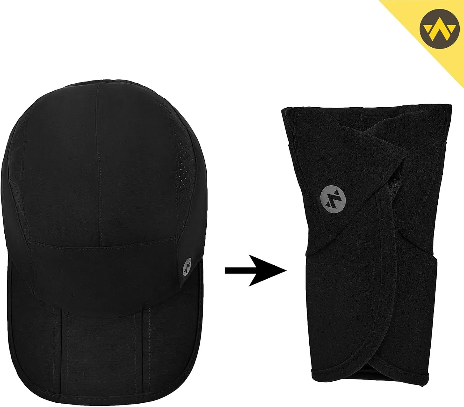 WANDER Running Hat for Men Women Mesh Lightweight Sports Cap Adjustable Folding Quick Drying Cooling Performance Hats