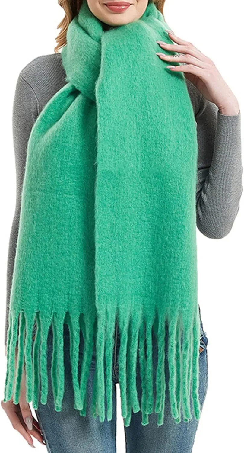 Women's Fashion Long Pashmina Shawl Winter Warm Lattice Large Scarf Blanket Scarfs Colorful for Evening Dress Wedding
